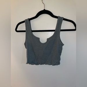 Shein Grayish Cropped Tank Top